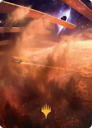 Adagia, Windswept Bastion (029s) Gold-Stamped - Art Series: Edge of Eternities
