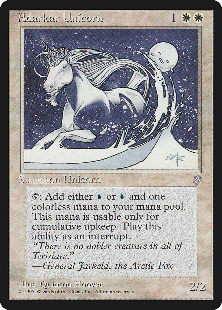 Adarkar Unicorn - Ice Age