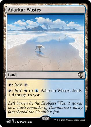 Adarkar Wastes (316) Ripple Foil - Commander: Modern Horizons 3