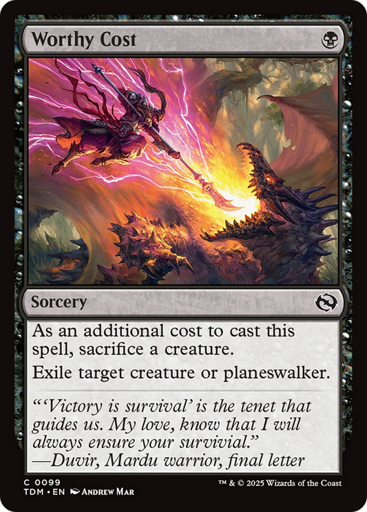 Worthy Cost (099) - Tarkir: Dragonstorm