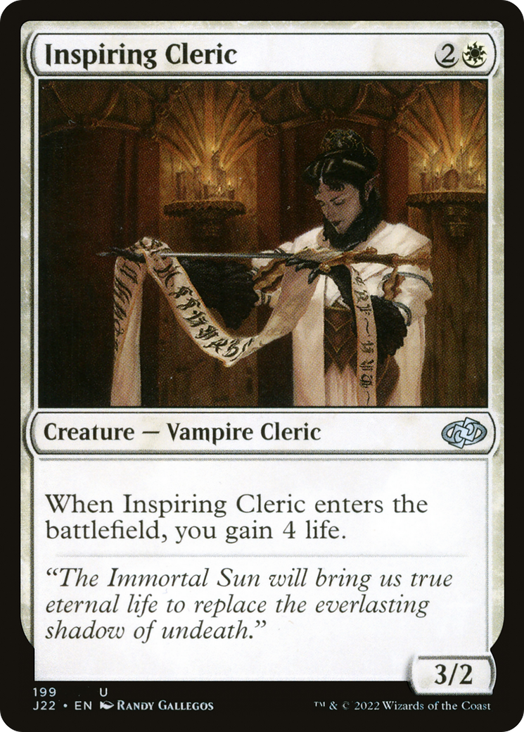 Inspiring Cleric (199) - Jumpstart 2022