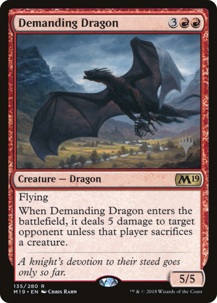 Demanding Dragon (135p) - Core Set 2019 Promos