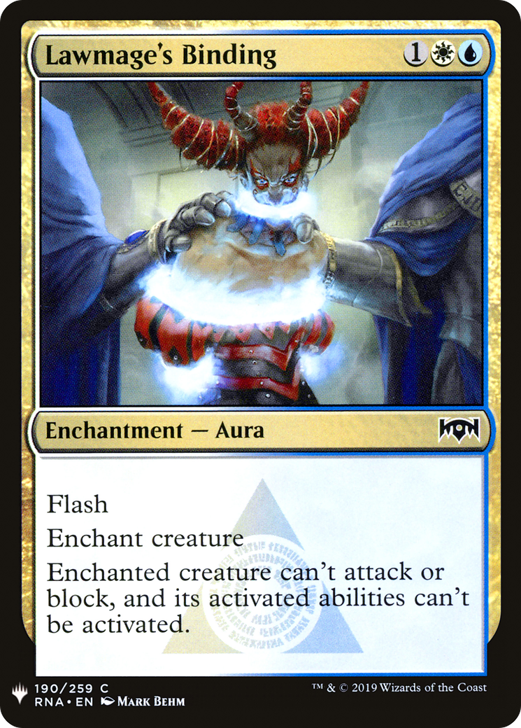 Lawmage's Binding (RNA-190) - The List
