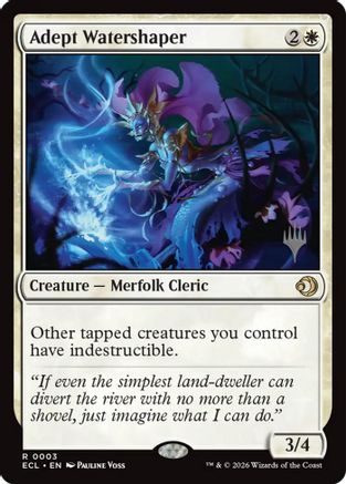 Adept Watershaper (Promo Pack) (003) Foil - Lorwyn Eclipsed