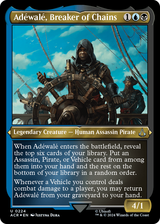 Adewale, Breaker of Chains (224) Etched Foil - Assassin's Creed