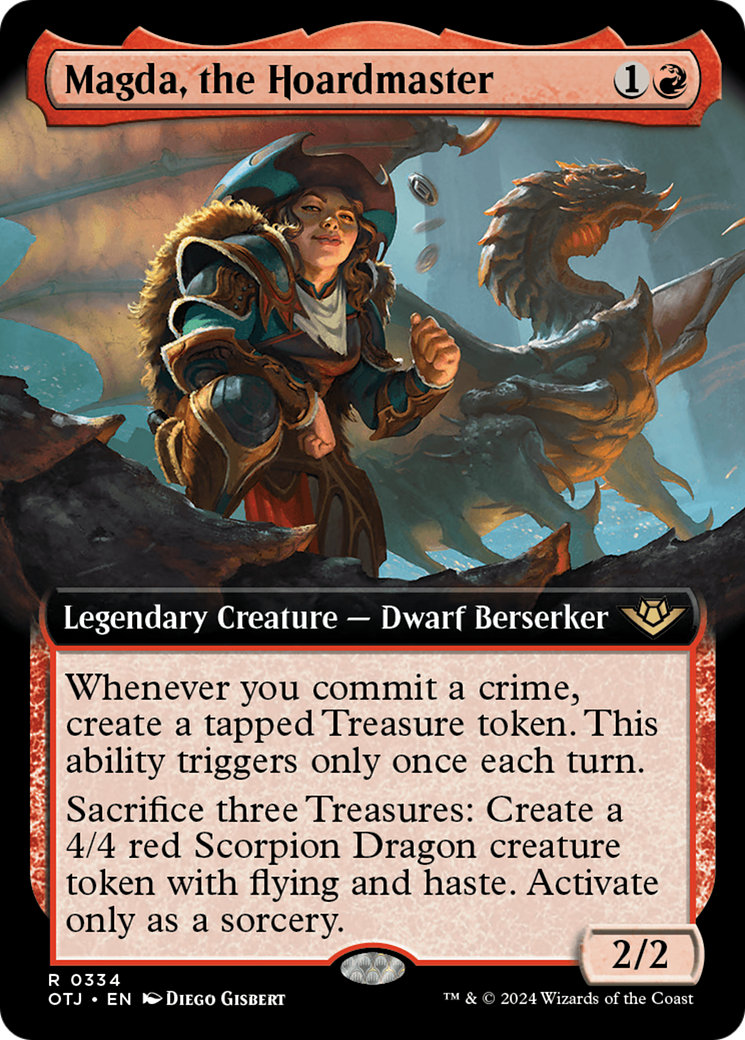 Magda, the Hoardmaster (Extended Art) (334) - Outlaws of Thunder Junction