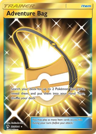 Adventure Bag (Gold) (228) Holofoil - Lost Thunder