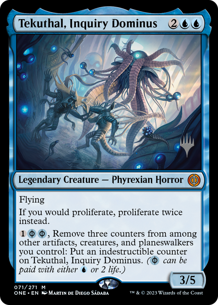 Tekuthal, Inquiry Dominus (Promo Pack) [Phyrexia: All Will Be One Promos] Foil