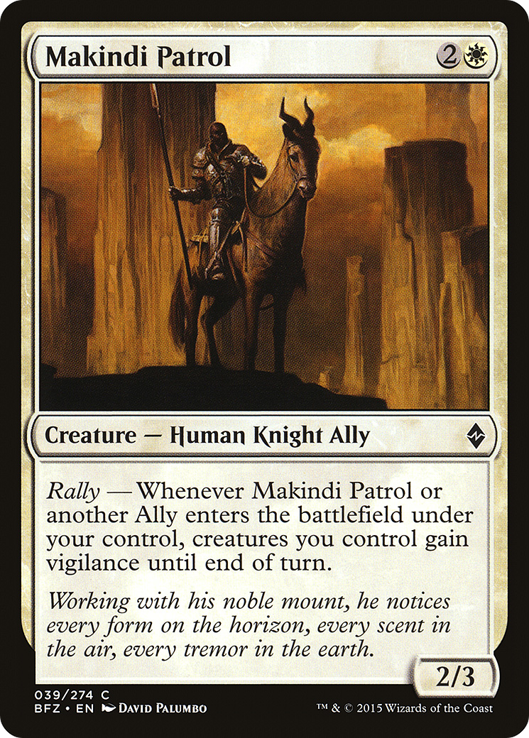 Makindi Patrol (039) Foil - Battle for Zendikar