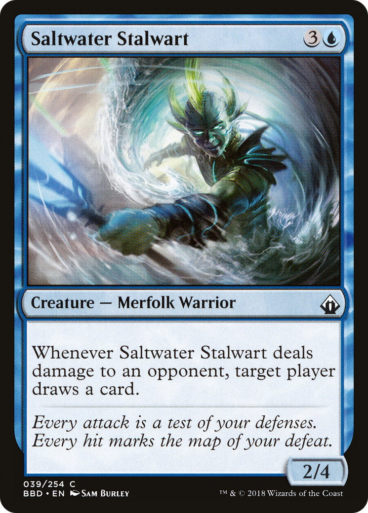 Saltwater Stalwart (039) Foil - Battlebond