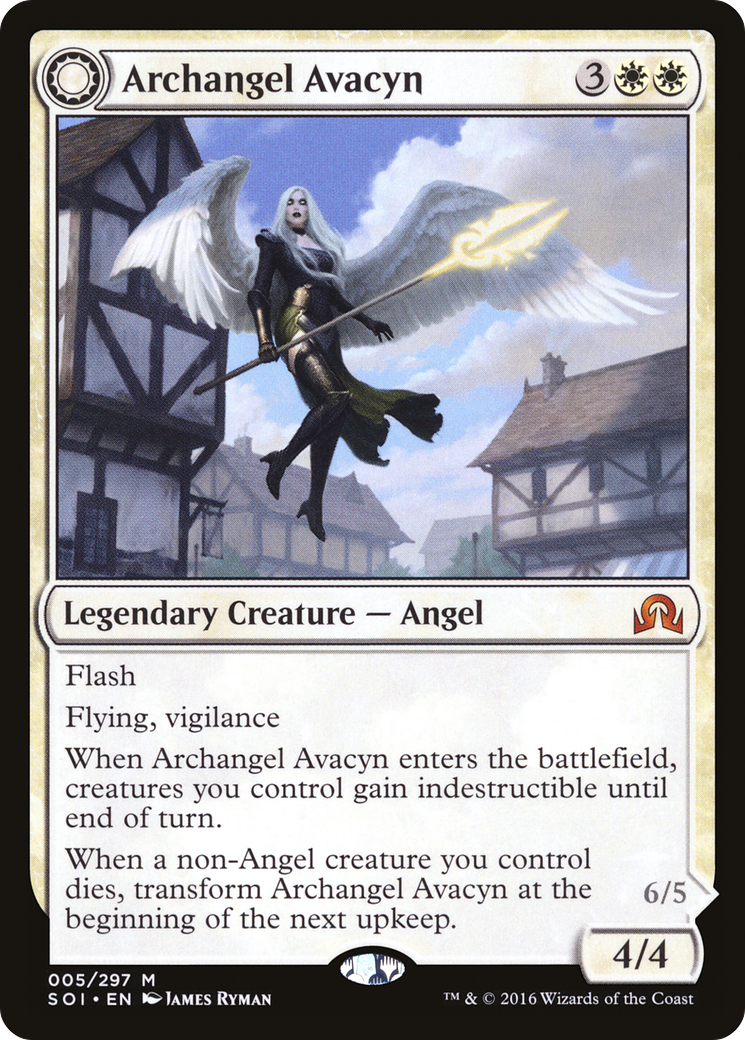 Archangel Avacyn // Avacyn, the Purifier (005) Foil - Shadows over Innistrad