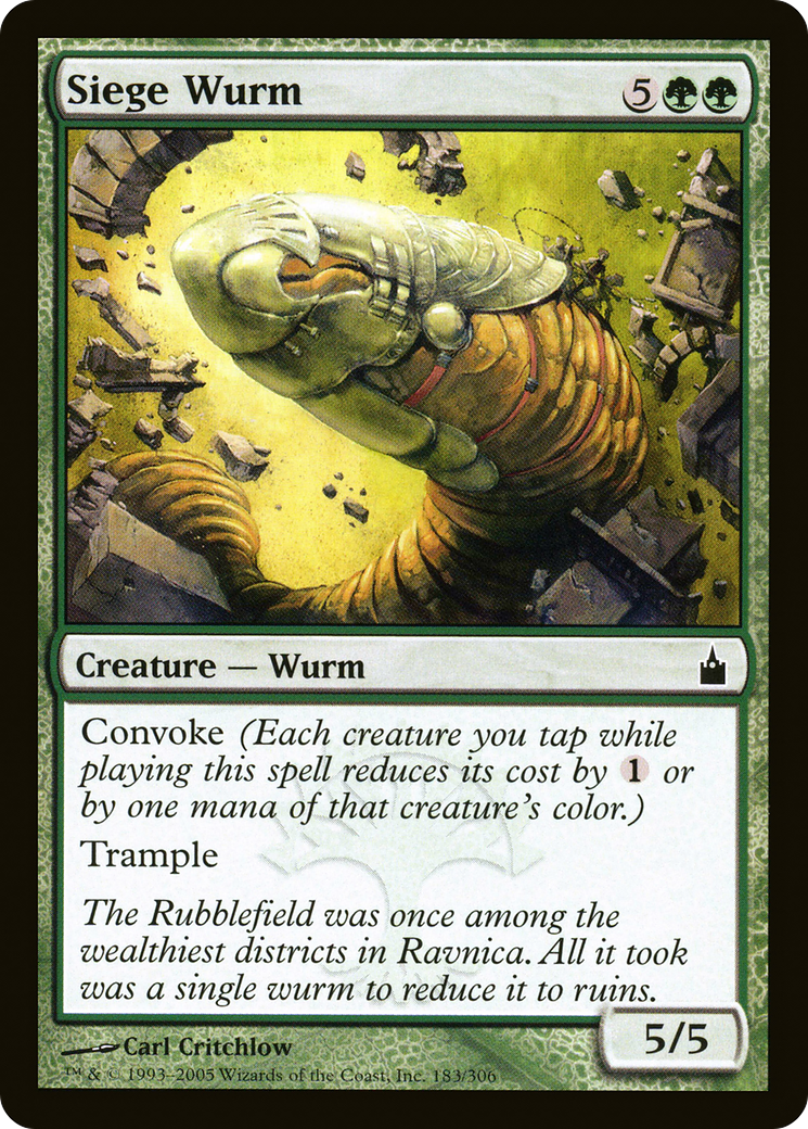 Siege Wurm (183) - Ravnica: City of Guilds