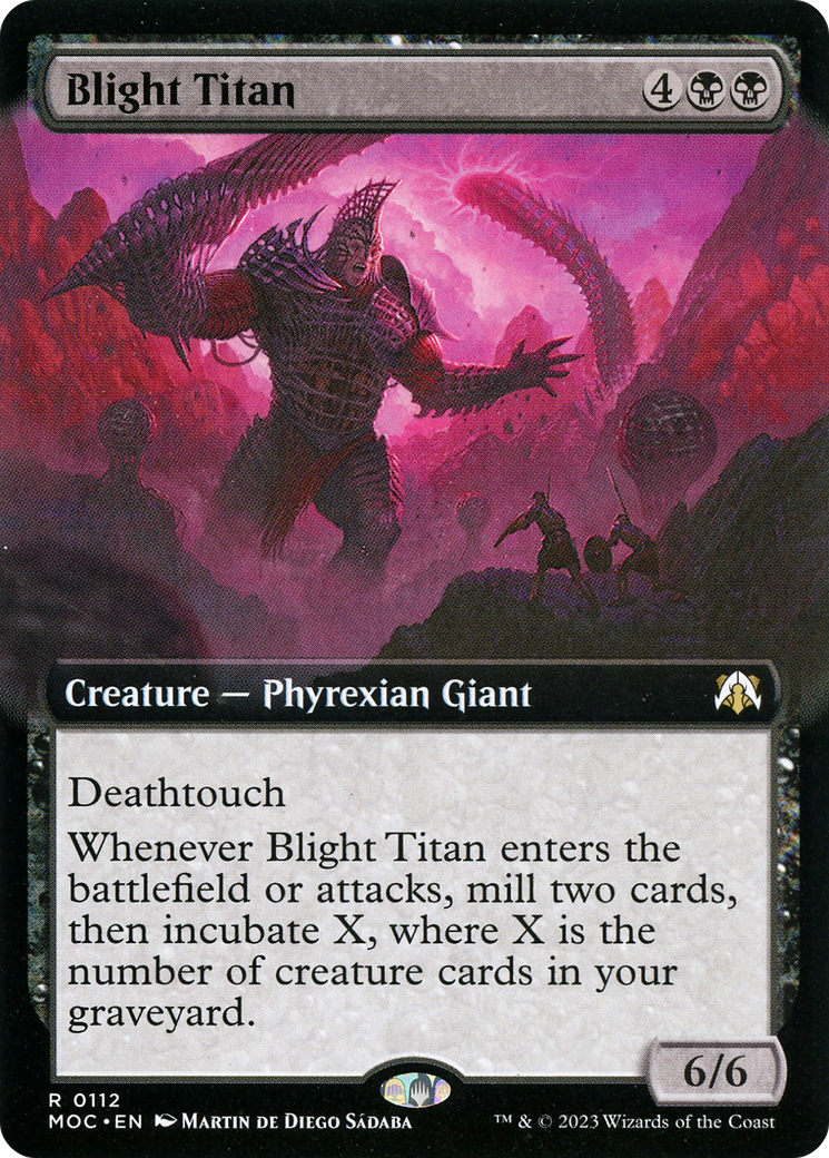 Blight Titan (Extended Art) (112) - March of the Machine Commander