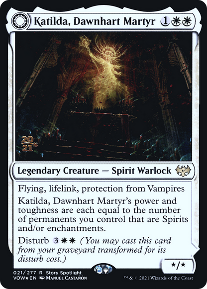 Katilda, Dawnhart Martyr // Katilda's Rising Dawn (21s) Foil - Innistrad: Crimson Vow Promos