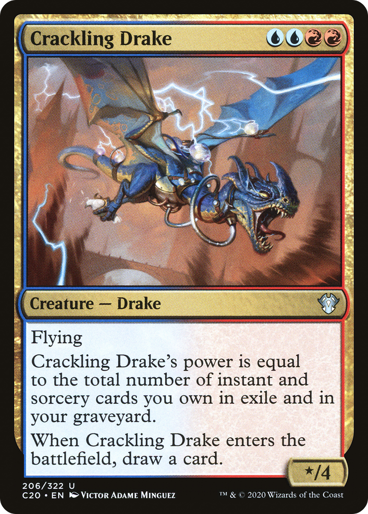 Crackling Drake (206) - Commander 2020