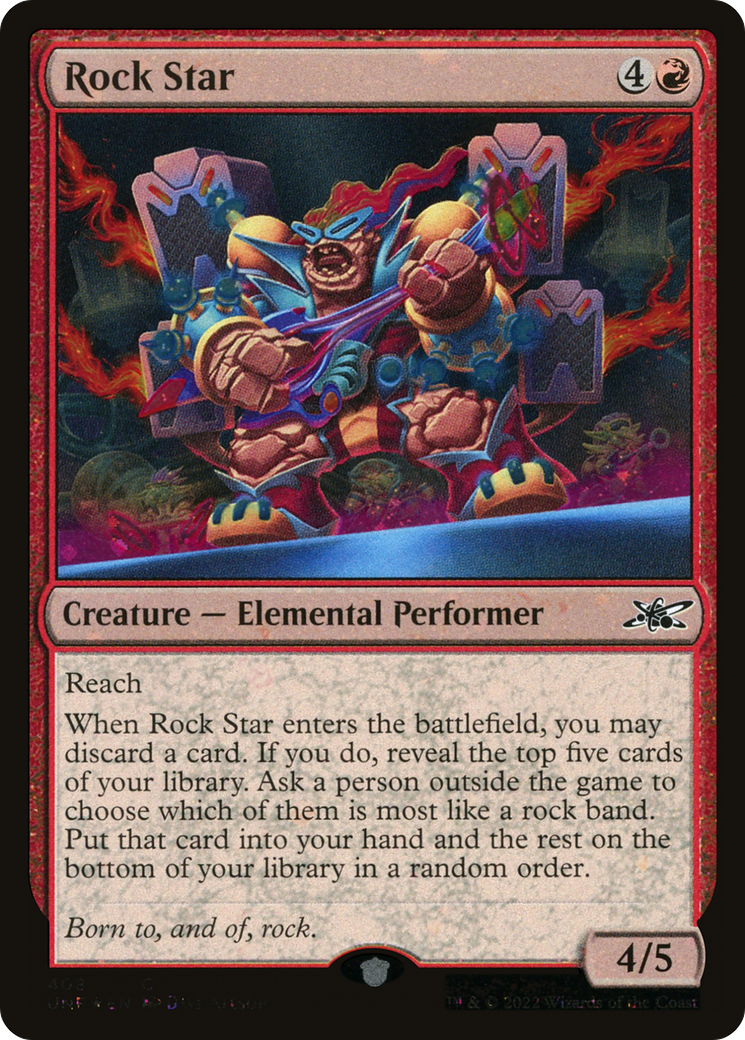 Rock Star (Galaxy Foil) (408) Foil - Unfinity