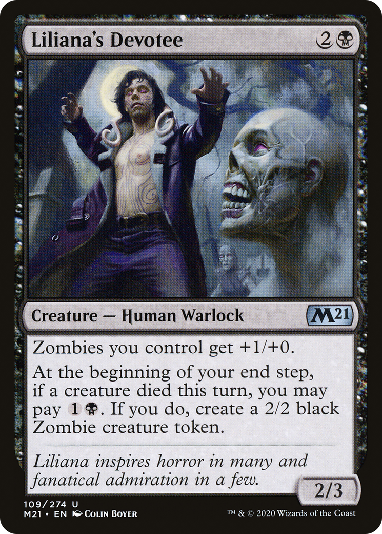 Liliana's Devotee (109) Foil - Core Set 2021