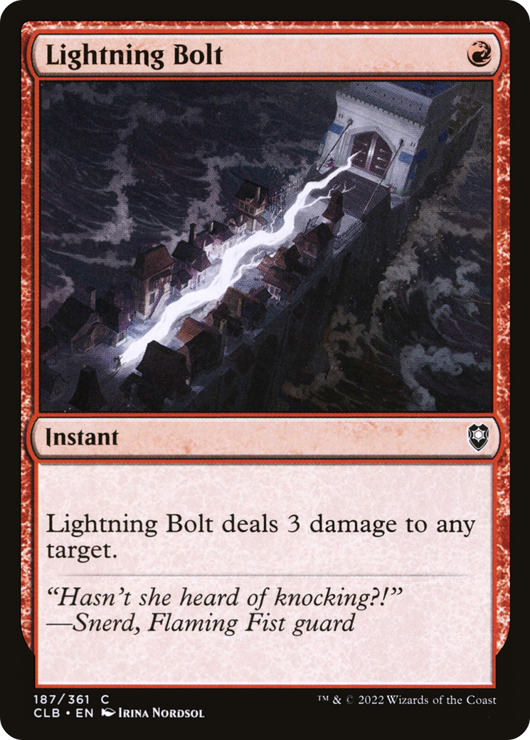 Lightning Bolt [Commander Legends: Battle for Baldur's Gate]