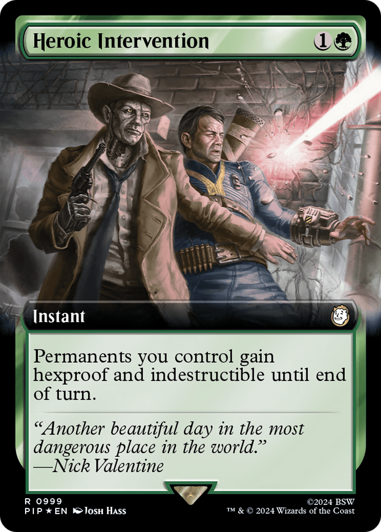 Heroic Intervention (Extended Art) (Surge Foil) [Fallout] | Silver Goblin