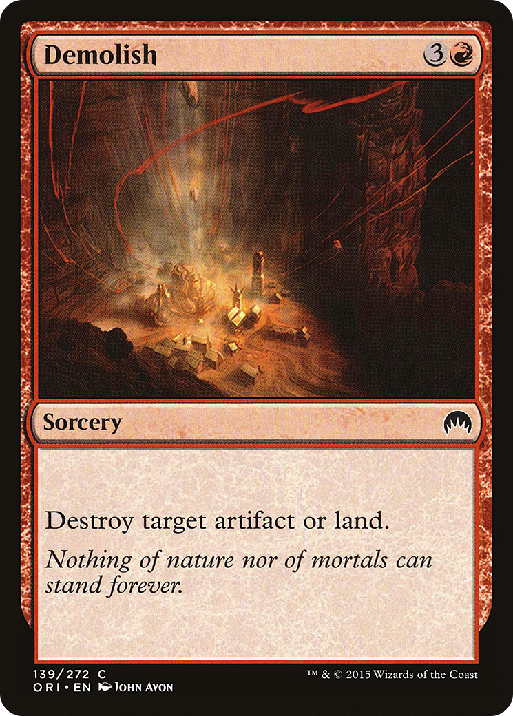 Demolish (139) Foil - Magic Origins