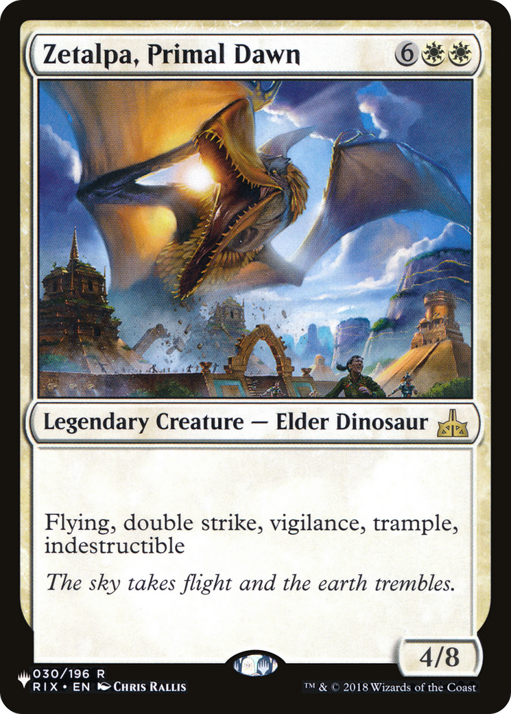 Zetalpa, Primal Dawn (RIX-30) - The List