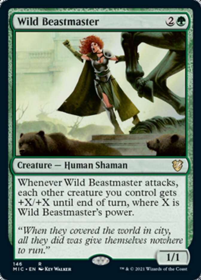 Wild Beastmaster [Innistrad: Midnight Hunt Commander] | Silver Goblin