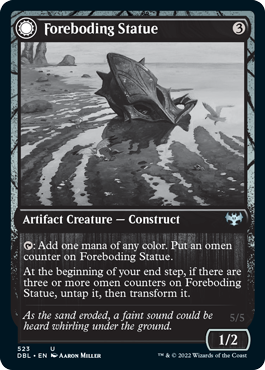 Foreboding Statue // Forsaken Thresher (523) - Innistrad: Double Feature