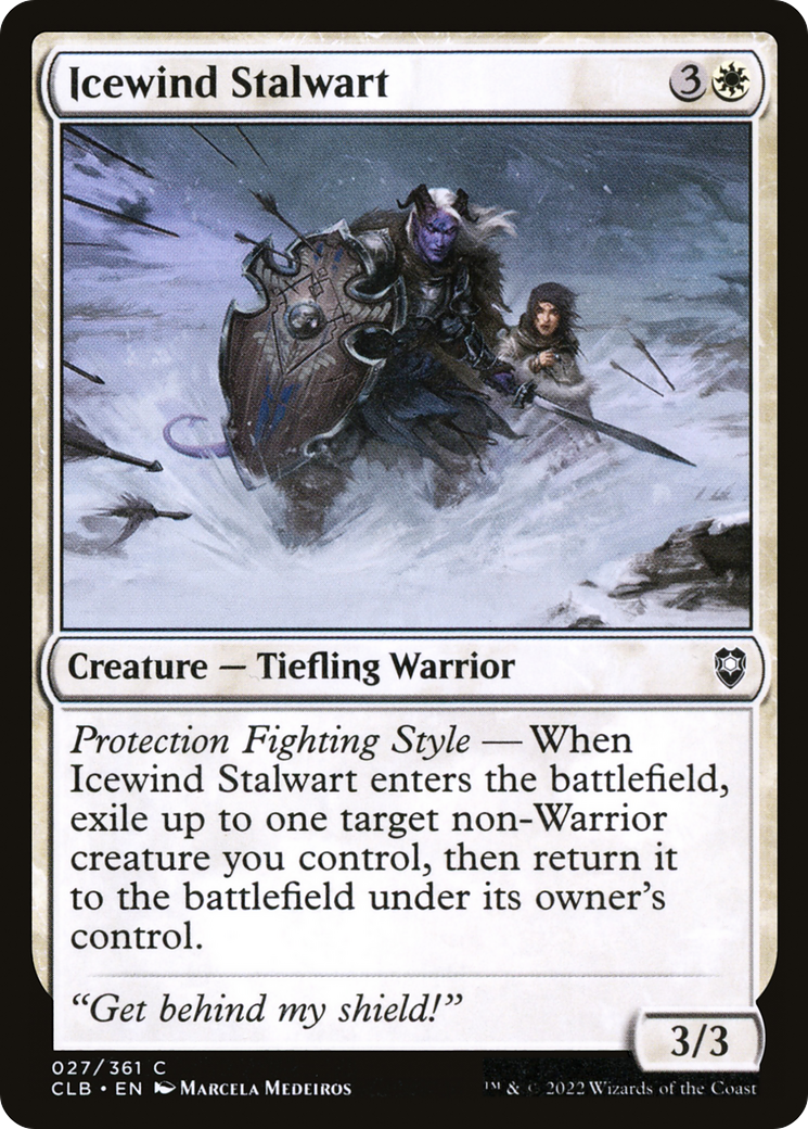 Icewind Stalwart (027) - Commander Legends: Battle for Baldur's Gate