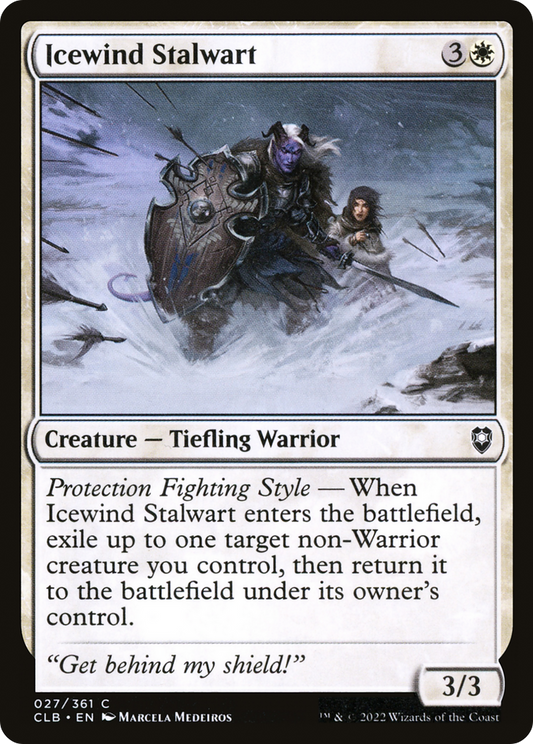 Icewind Stalwart (027) - Commander Legends: Battle for Baldur's Gate