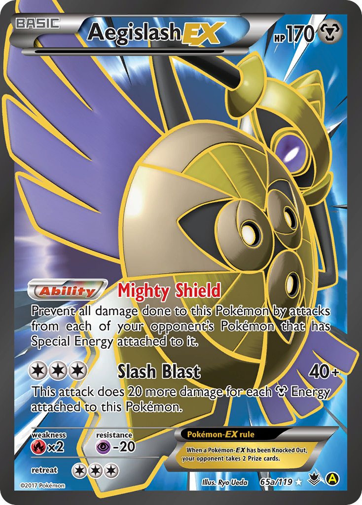 Aegislash EX (65a/119) [Alternate Art Promos] | Silver Goblin