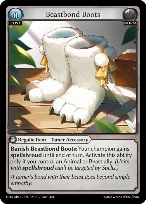 Beastbond Boots (023) [Dawn of Ashes: Alter Edition] Foil