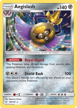 Aegislash (109) Reverse Holofoil - Team Up