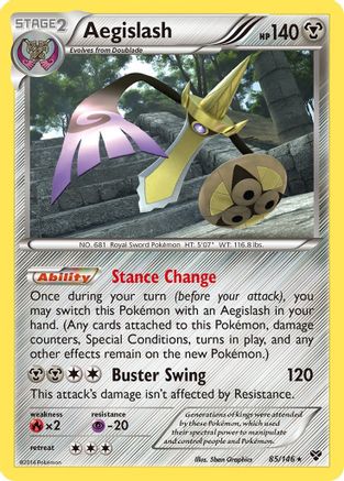 Aegislash (85) - XY Base Set