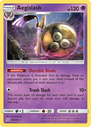 Aegislash (95) Holofoil - Unified Minds