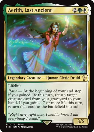 Aerith, Last Ancient (076) Surge Foil - Commander: FINAL FANTASY