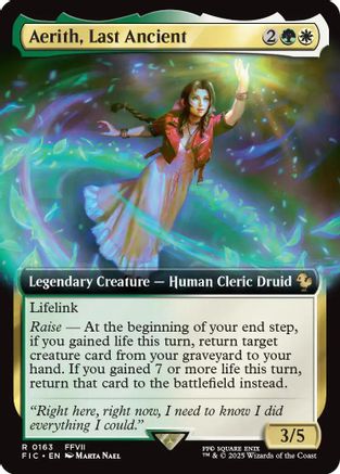 Aerith, Last Ancient (Extended Art) (163) Foil - Commander: FINAL FANTASY