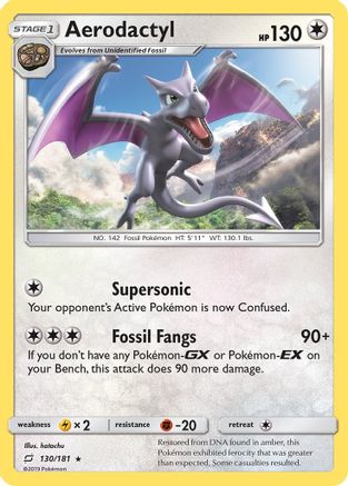 Aerodactyl (130) Reverse Holofoil - Team Up