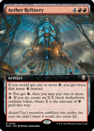 Aether Refinery (Extended Art) (054) Ripple Foil - Commander: Modern Horizons 3