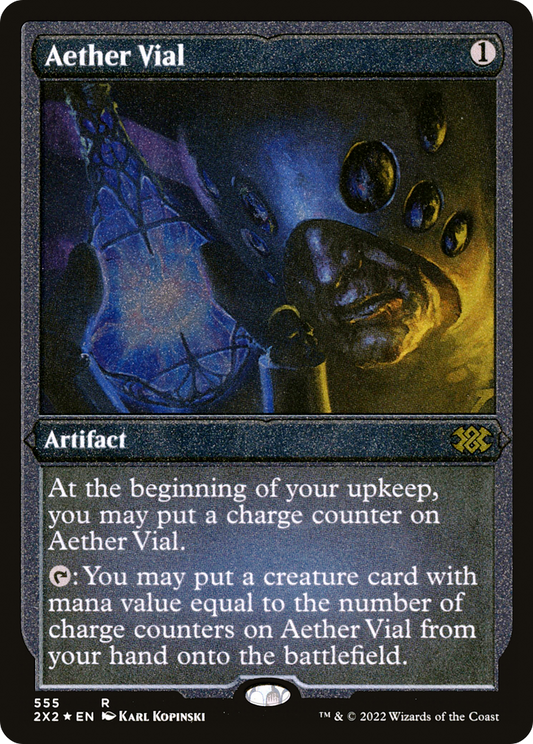 Aether Vial (555) Etched Foil - Double Masters 2022