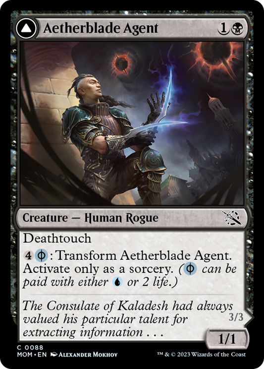 Aetherblade Agent // Gitaxian Mindstinger (088) - March of the Machine Foil