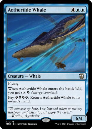 Aethertide Whale (175) Ripple Foil - Commander: Modern Horizons 3