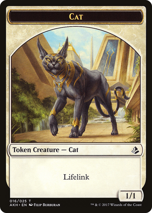 Cat (016) Foil - Amonkhet Tokens