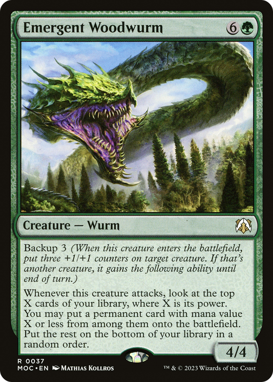 Emergent Woodwurm (037) - March of the Machine Commander
