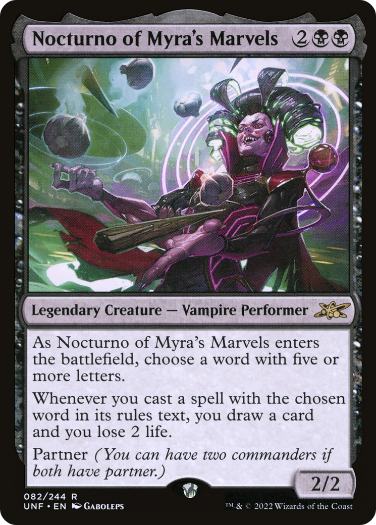 Nocturno of Myra's Marvels (082) Foil - Unfinity