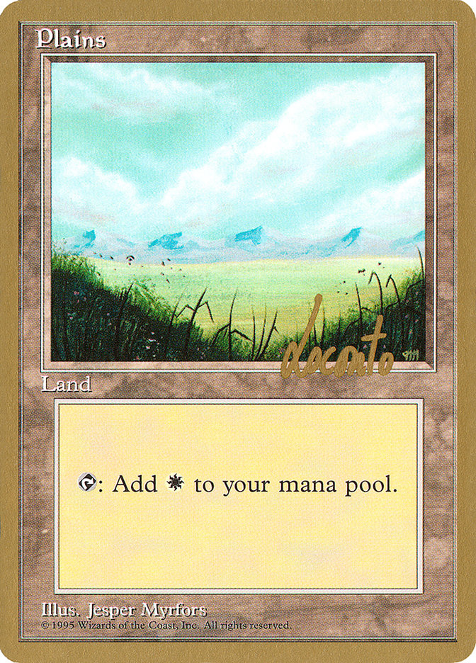 Plains (ml366) (Michael Loconto) [Pro Tour Collector Set] | Silver Goblin