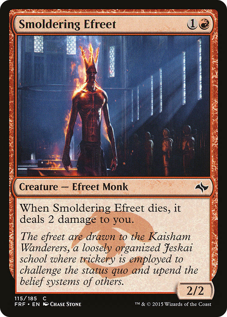 Smoldering Efreet (115) Foil - Fate Reforged