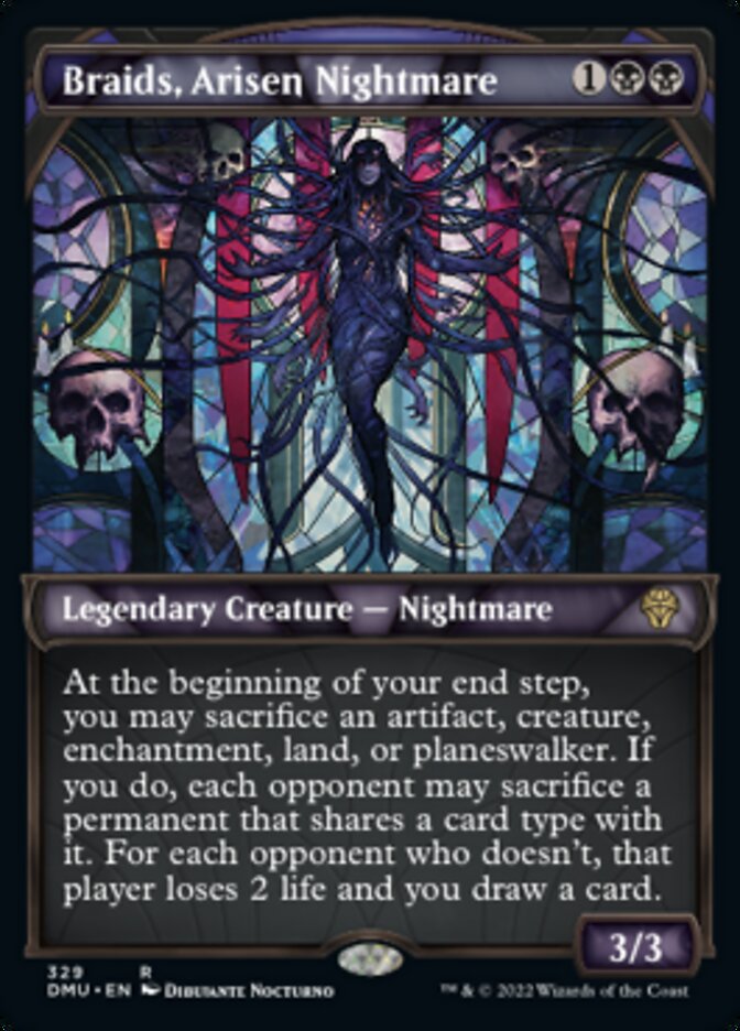 Braids, Arisen Nightmare (Showcase Textured) [Dominaria United] | Silver Goblin