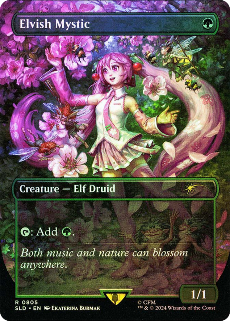 Elvish Mystic (0805) (Rainbow Foil) [Secret Lair Drop Series] | Silver Goblin