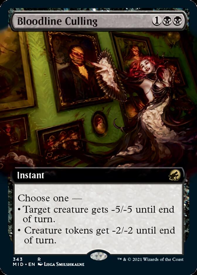 Bloodline Culling (Extended Art) [Innistrad: Midnight Hunt] | Silver Goblin