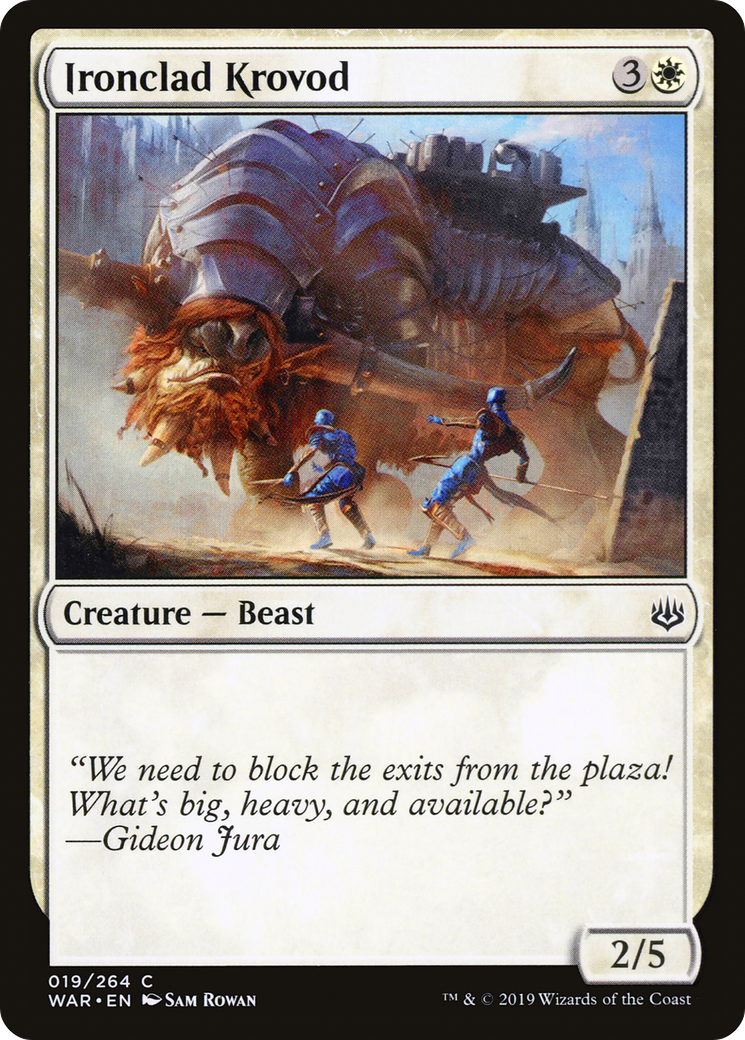 Ironclad Krovod (019) Foil - War of the Spark